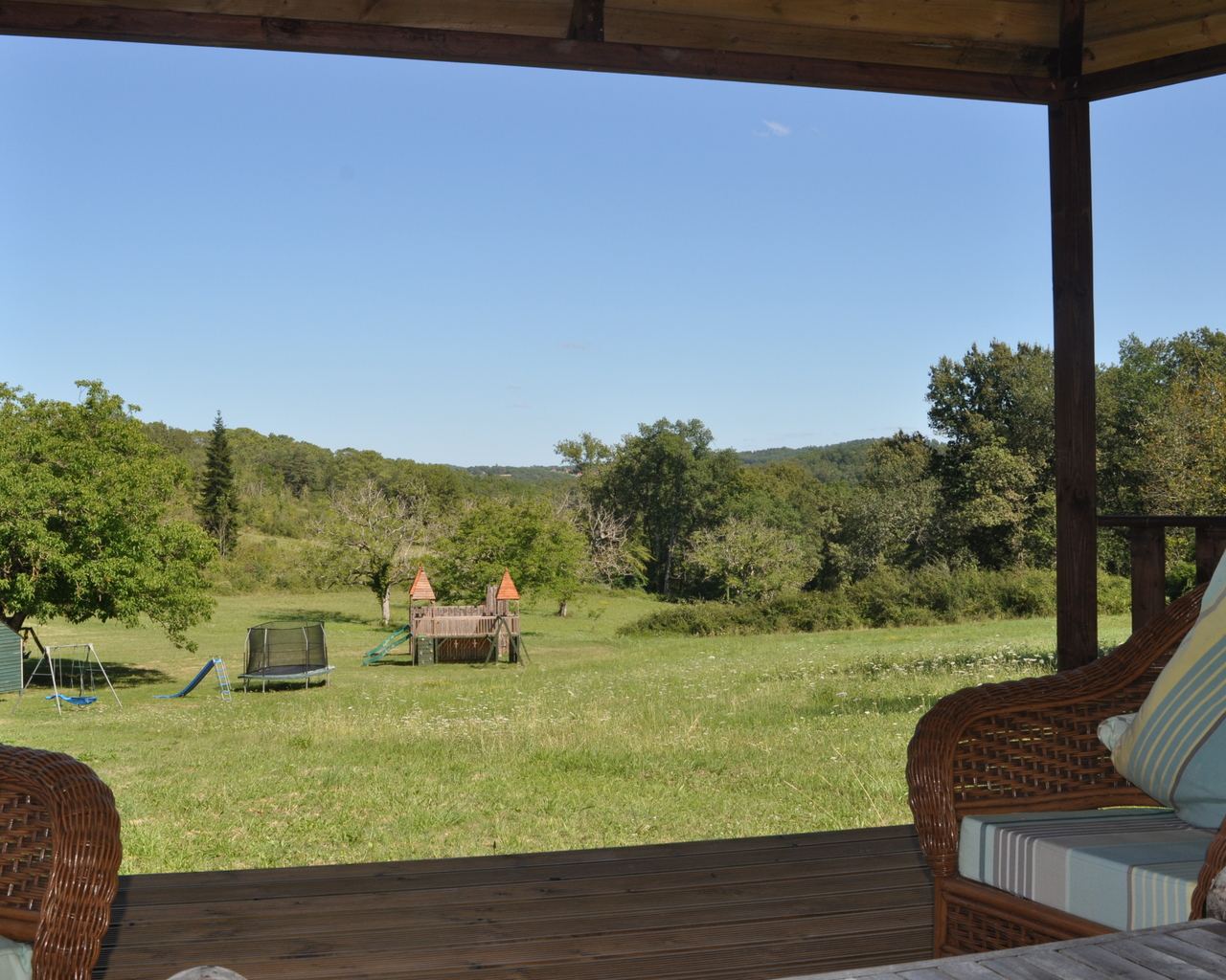 The play fort at Sol du Mazel